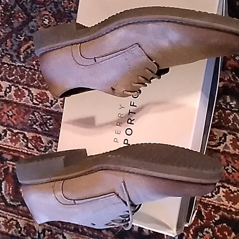Perry Ellis Portfolio Dunker Grey Shoes Size 9 1/2 - Picture 3 of 6